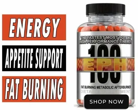 EPH 100 Fat Burner w/100 mg of Ephedra - Brand New Energy - 100 Caps EPH 100 Fat Burner w/100 mg of Ephedra - Brand New Energy - 100 Caps